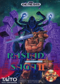Rastan Saga II Sega Genesis  box art